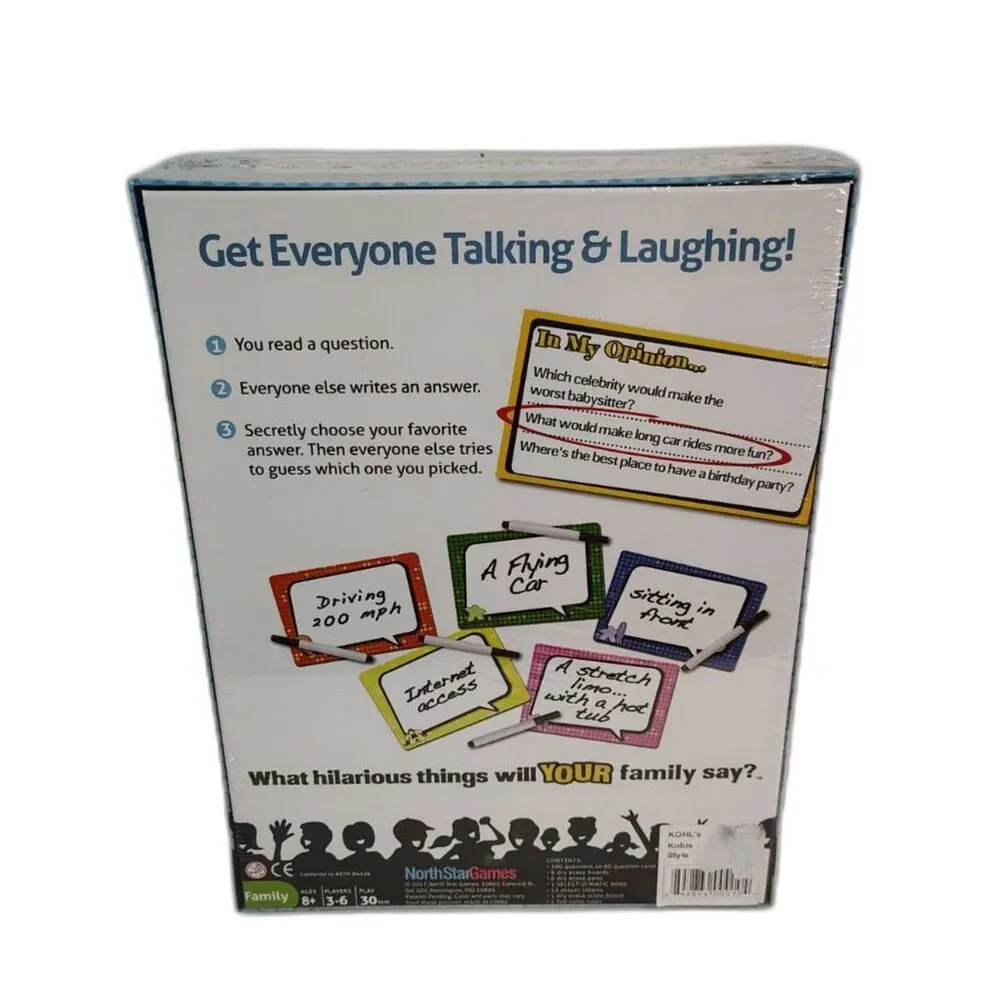 NEW! Say Anything Family Edition Board Game Sealed 3–6 Players Ages 8+